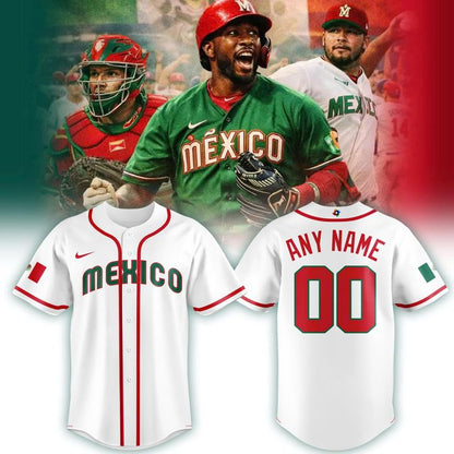 Mexico National Baseball Team 2026 World Baseball Classic Home Stadium Jersey - White