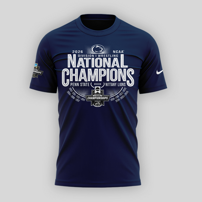 Penn State Nittany Lions 2026 NCAA Wrestling National Champions Tshirt