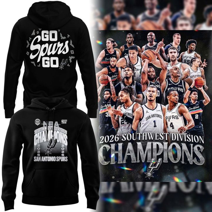 Special 2026 Southwest Division Champions San Antonio Spurs Hoodie 2