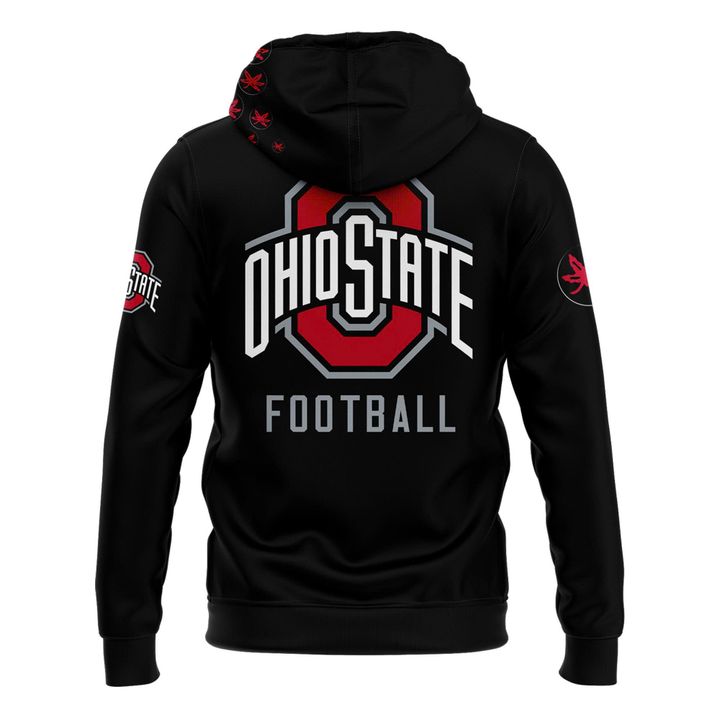 Ohio State Buckeyes Football Blackout Premium Hoodie Set