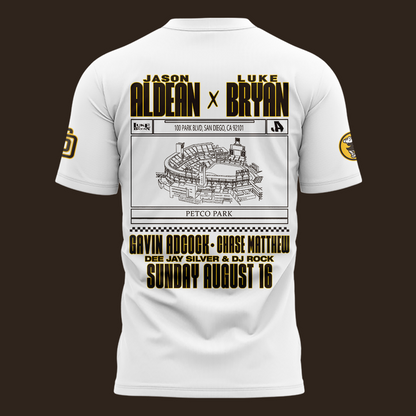 Exclusive Version San Diego Padres x Luke Bryan And Jason Aldean T-Shirt 2026
