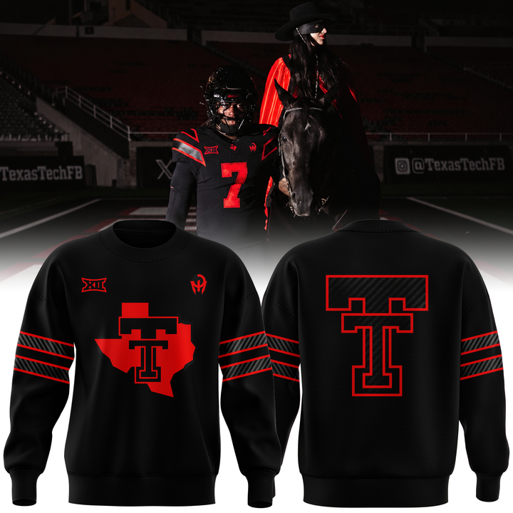 Special New Texas Tech Football "Let's Ride" Uniform Sweat