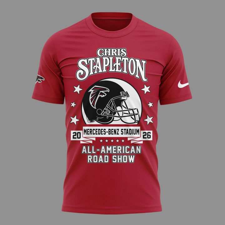 03. New Shirt Chris Stapleton x Atlanta Falcons - All American Road Show 2026 T-Shirt