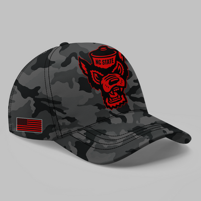 NCSU Football Black Camo 2026 T-Shirt