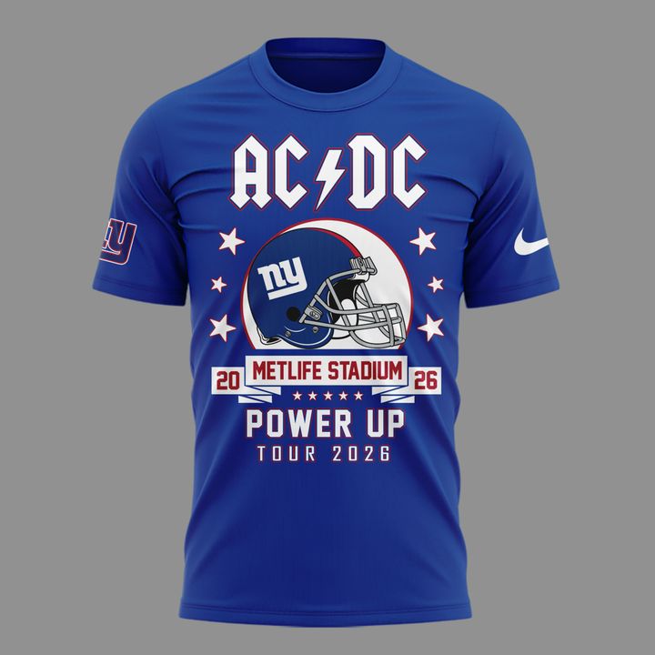 Newest Shirt AC/DC x New York Giants - POWER UP TOUR 2026 T-Shirt