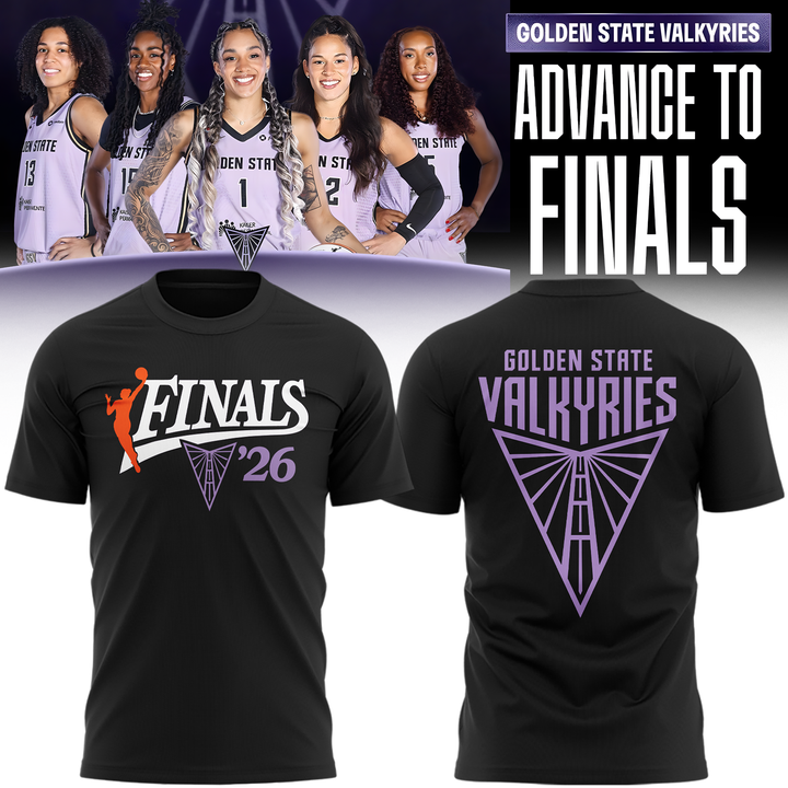 02.Limited edition Golden State Valkyries 2026 WNBA Finals T-Shirt- Black