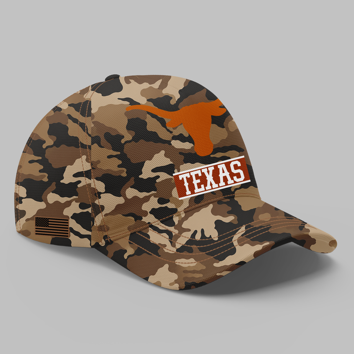 Camo Texas Longhorns 2026 Military Appreciation Sideline Dri-FIT T-shirt