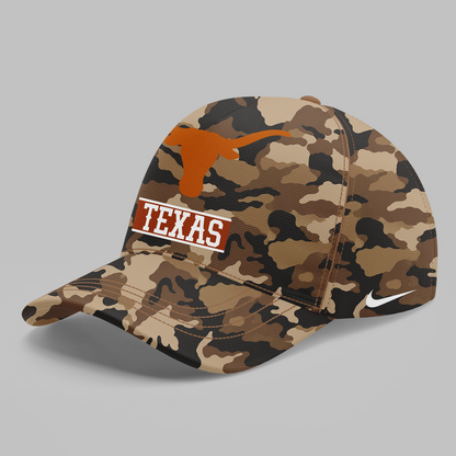 Camo Texas Longhorns 2026 Military Appreciation Sideline Dri-FIT T-shirt