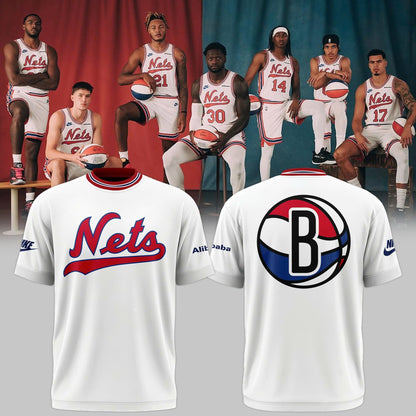 Brooklyn Nets Vintage T-Shirt - White Nike 2026/27