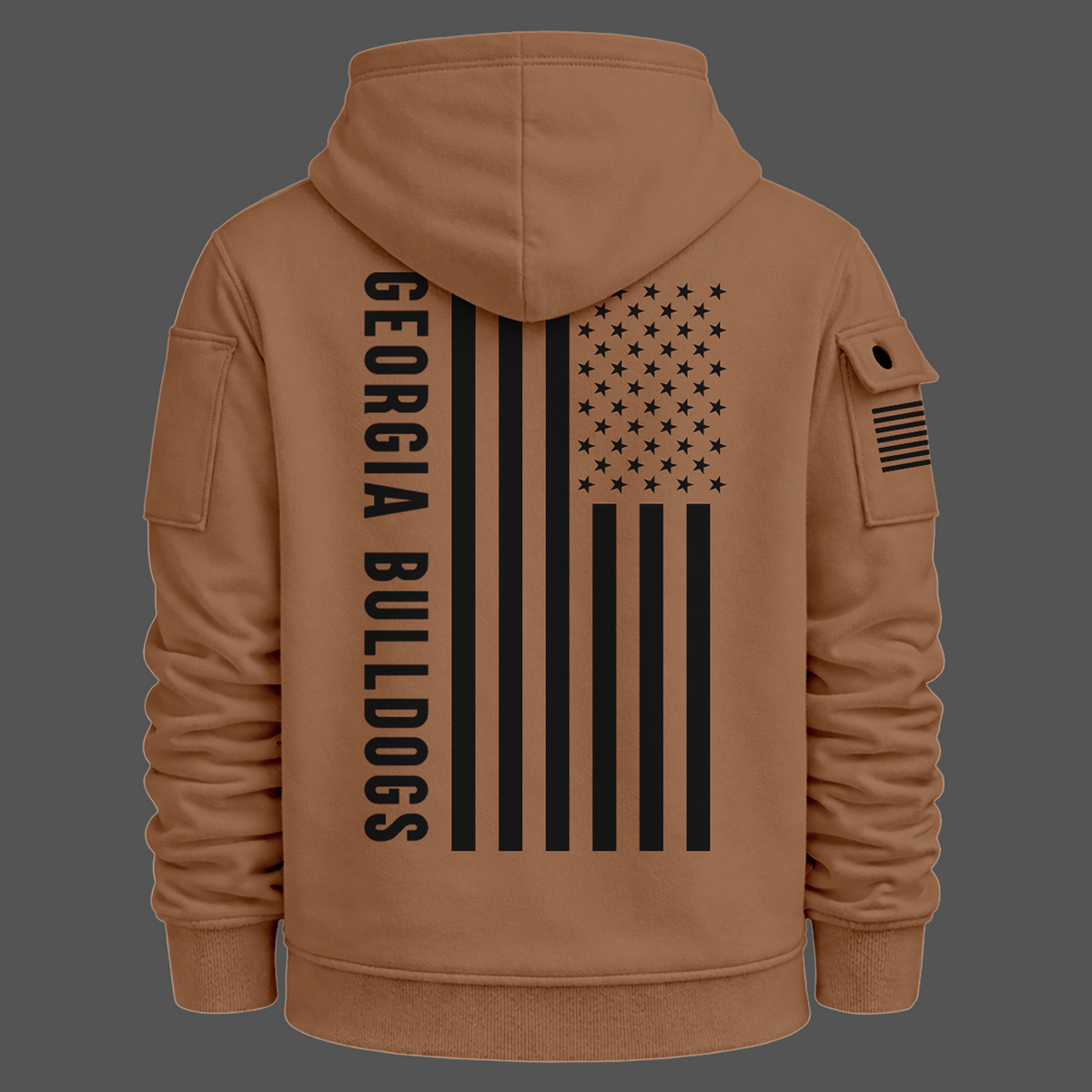 Georgia Bulldogs Nike 2026 Military Appreciation Sideline Dri-FIT Quarter Zipper Hoodie