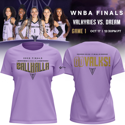 01.(Women's)Limited edition Golden State Valkyries Finals 2026 T-Shirt -Game 1
