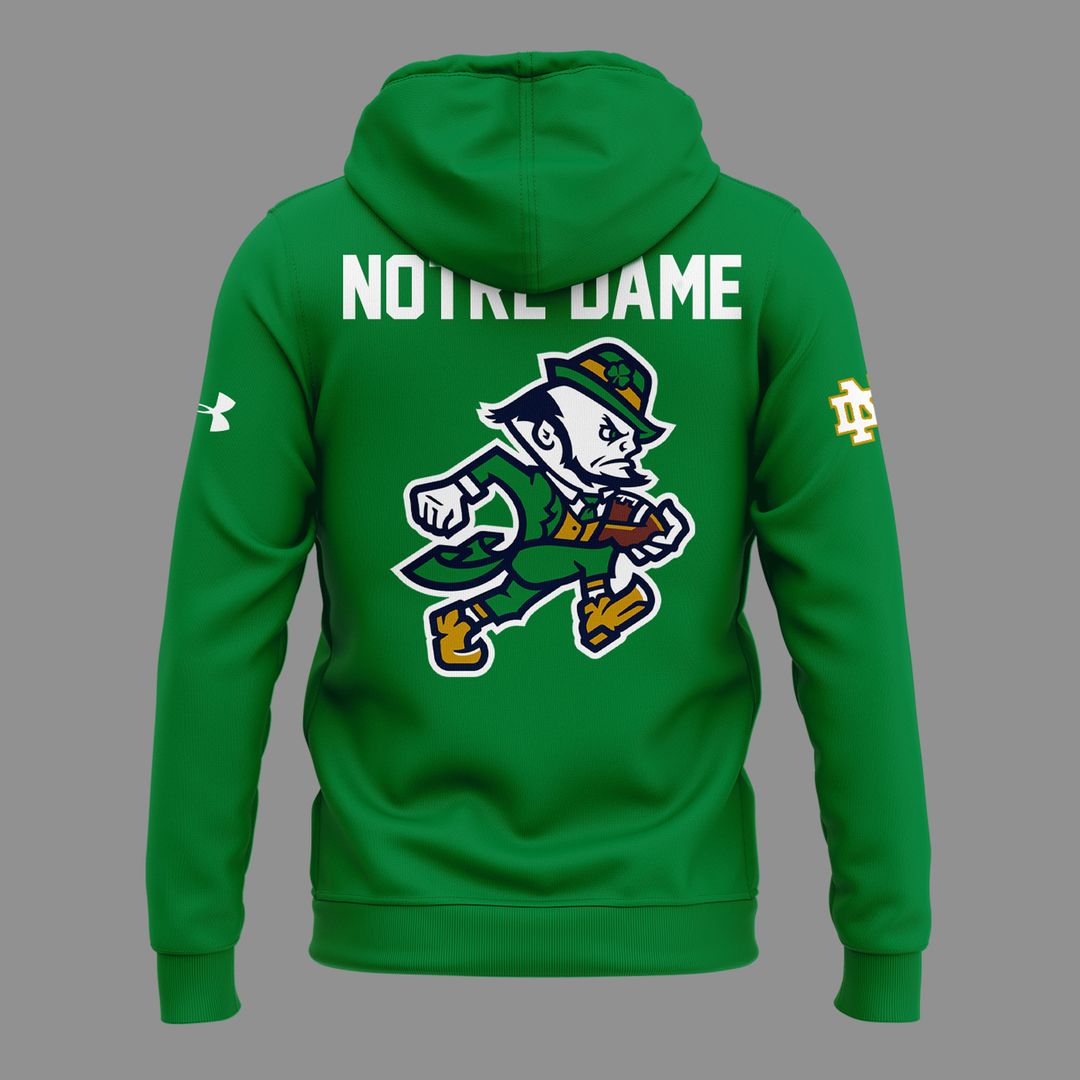 Green Hoodie Notre Dame Football - Go Irish Hoodie