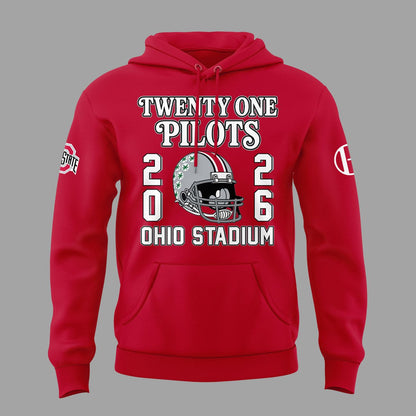 01.30. Red Hoodie Twenty One Pilots x Ohio State Buckeyes Football Hoodie