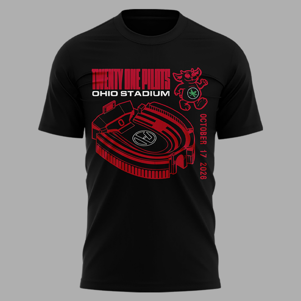 01.TØP X Ohio State Buckeyes Ohio Stadium 2026 T-shirt