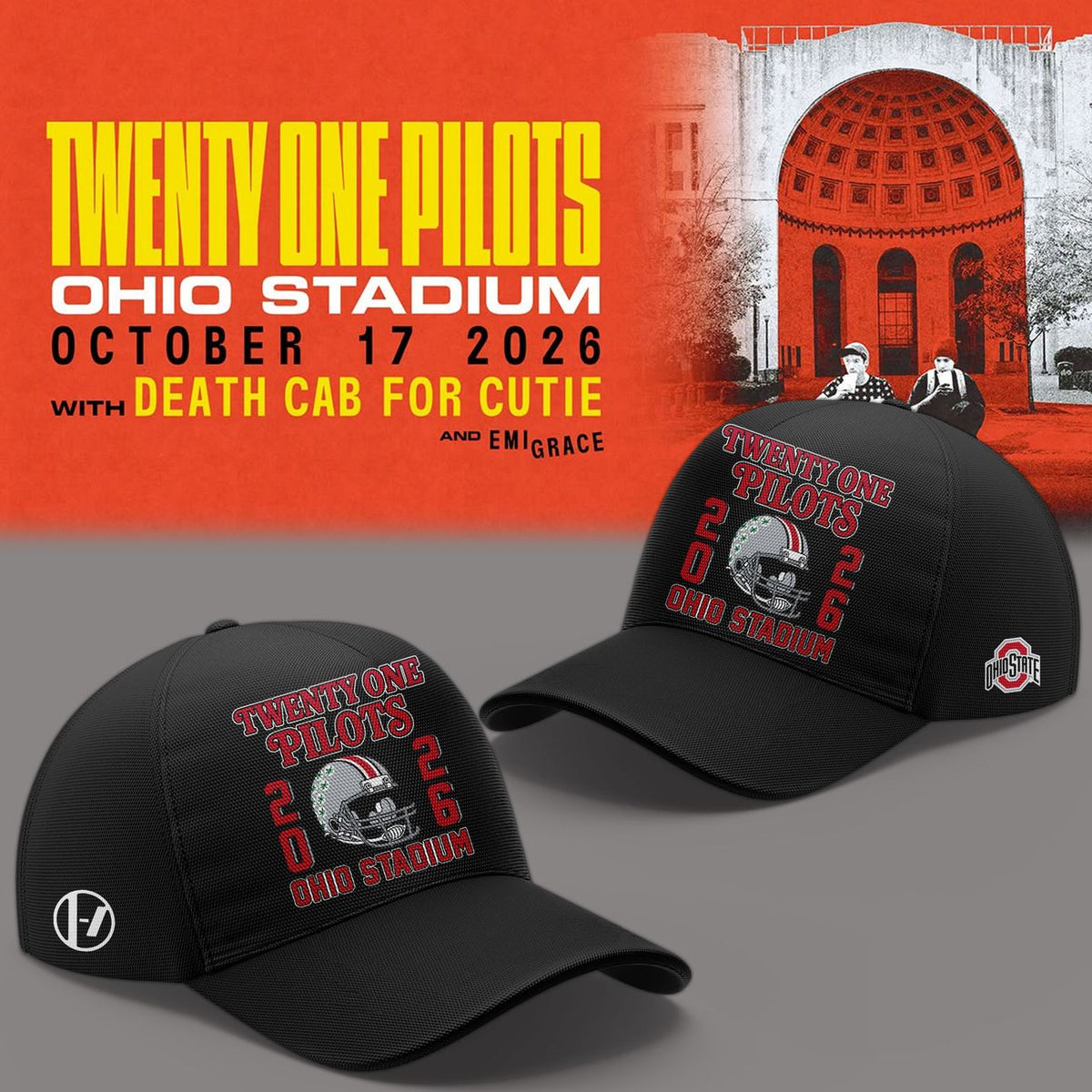 01.52. Twenty One Pilots Live From Ohio Stadium Black Hoodie
