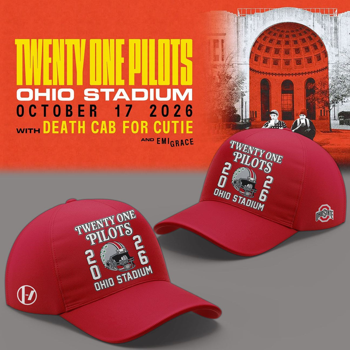 01.30. Red Hoodie Twenty One Pilots x Ohio State Buckeyes Football Hoodie