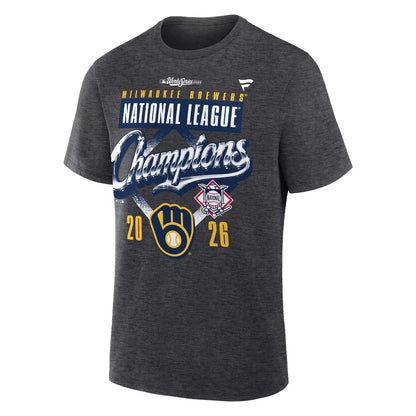 Limited Edition 2026 Milwaukee Brewers National League Champions Locker Room T-Shirt