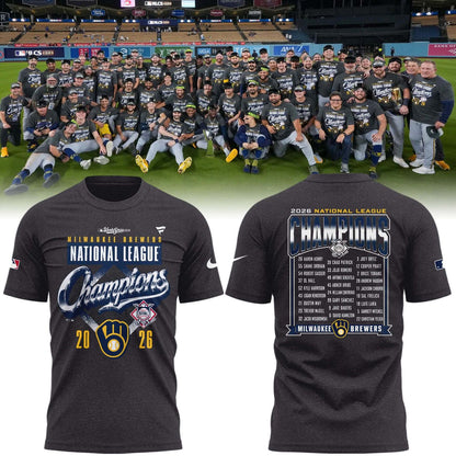 Milwaukee Brewers – 2026 National League Champions T-Shirt