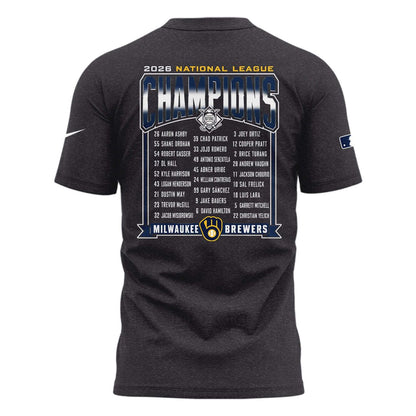 Milwaukee Brewers – 2026 National League Champions T-Shirt