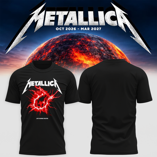 Life Burns Faster 2026 Tour Live At Sphere Las Vegas Merch St. Anger Thunder T-Shirt