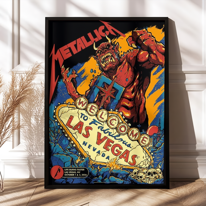 MTLC Life Burns Faster 2026 Las Vegas Pop Up Shop Week 1 Poster Live At Sphere October 1 And 3 2026 Poster