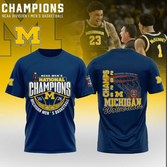 🏆️Michigan Wolverines – 2026 National Champions T Shirt