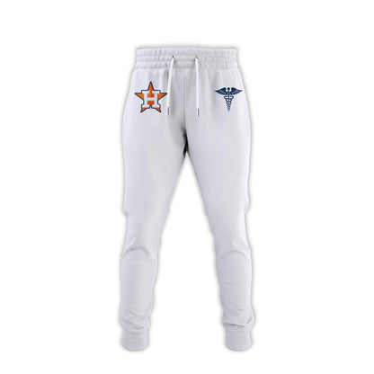 2026 Houston Astros Healthcare Appreciation Night Limited Edition Hoodie Jogger And Cap White Outfit