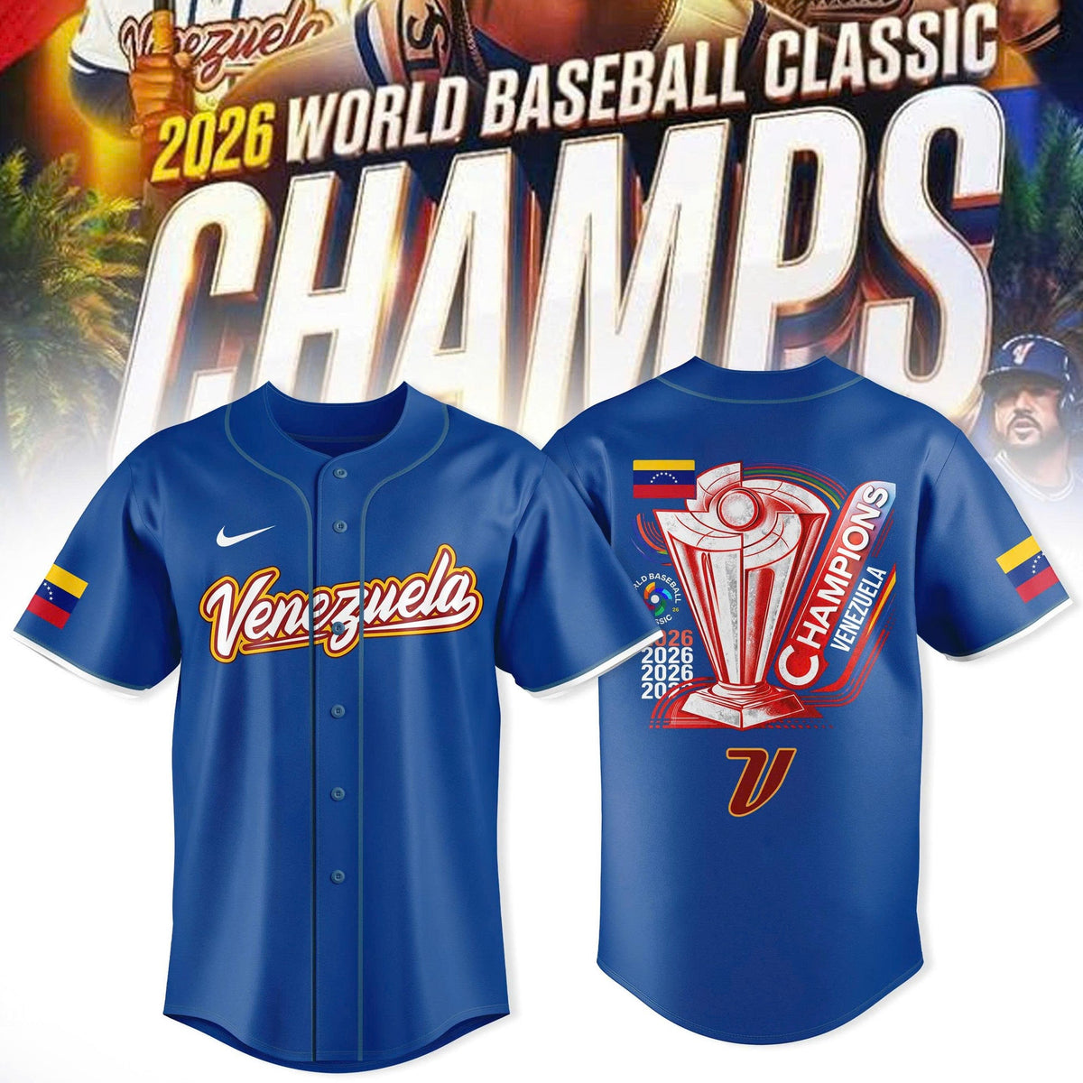 🏆️🏆️🏆 Venezuela Baseball World Baseball Classic Champions 2026