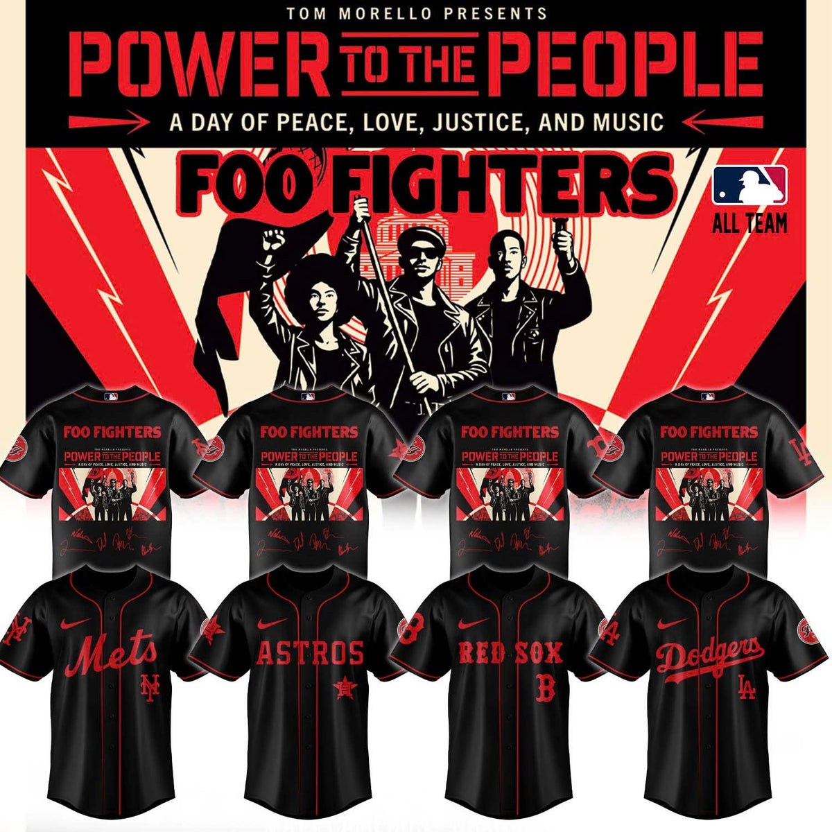 Foo Fighters -“Power to the people”- Limited Edition Signature – Jersey