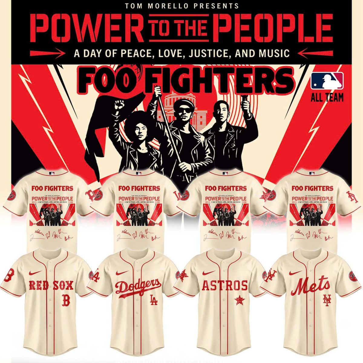 Foo Fighters -“Power to the people”- Limited Edition Signature – Jersey