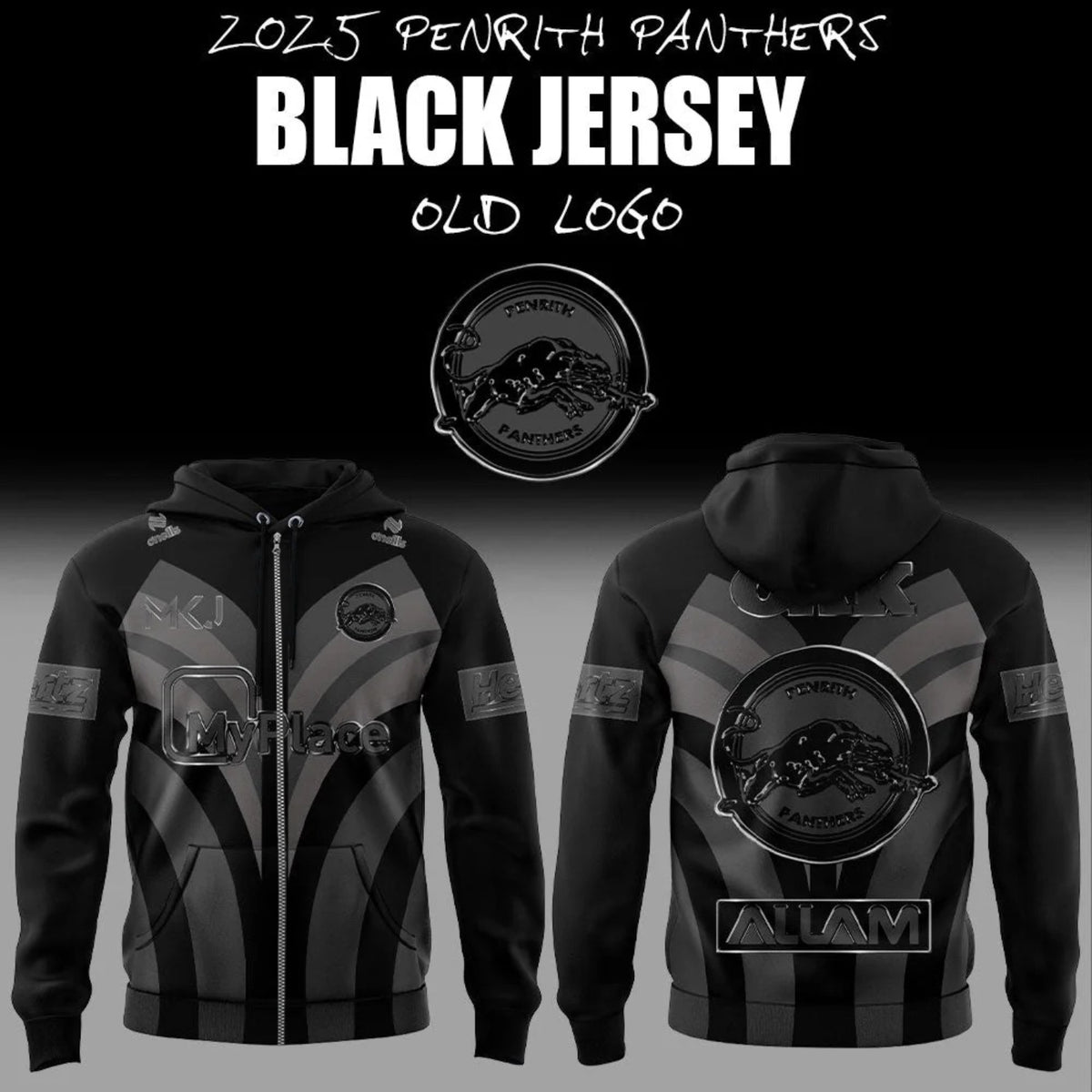 Limited Edition Panthers Back In Black Zip Hoodie